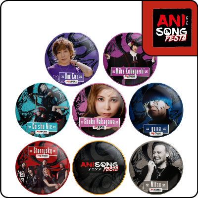 Set of 8 Anisong Festa badges